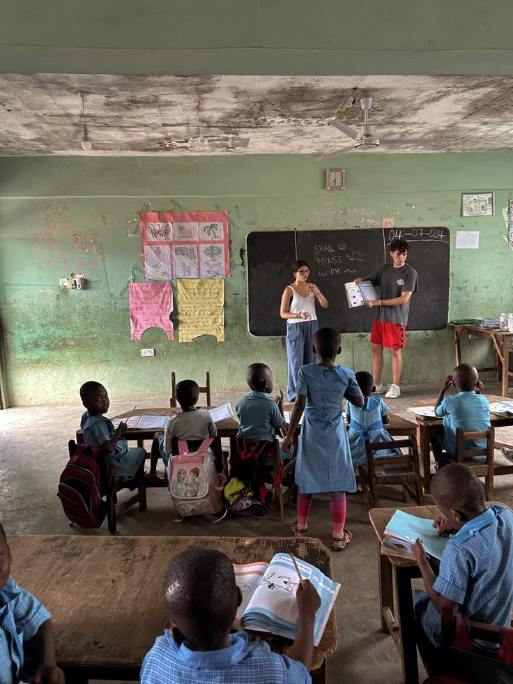 Training session with students