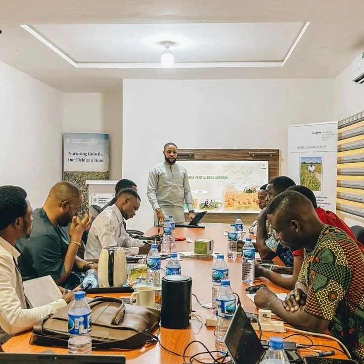 Indoor meeting with laptops